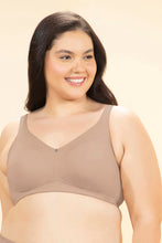 Load image into Gallery viewer, Amante Regal Curves Non-Padded Non-Wired Minimizer Bra - Hazelnut