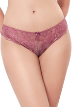 Load image into Gallery viewer, Amante Eternal Bliss Low Rise Brazillian Lace Panty - Messa Rose 86901