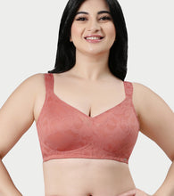 Load image into Gallery viewer, Enamor Innovations Transform Ultralight, Everyday Women's Minimizer Bra -Super lift, Non-Padded, Wirefree, Full Coverage - F122 (Available in Plus Sizes) (Rosette)