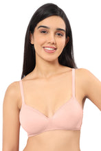 Load image into Gallery viewer, Amante Cotton Casual Lightly Padded Non-Wired Full Coverage T-Shirt Bra - Impatiens Pink 10202