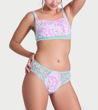 Load image into Gallery viewer, Enamor P151 The Lace Hug Mid-Waist Hipster Panty - Jade Wings Print