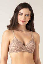 Load image into Gallery viewer, Amante Smooth Charm Padded Wirefree Bra - Dazzling Botanics 10606