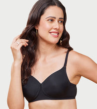 Load image into Gallery viewer, Enamor Innovations Ecolite, Smoother Perfect Lift Women's T-Shirt Bra - Padded, Wirefree, High Coverage - F165 (Black)