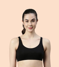 Load image into Gallery viewer, Enamor Low Impact Women's Cotton Everyday Sports Bra - All Day Comfort, Non Padded, Wirefree, High Coverage - SB06 (White)