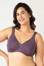 Load image into Gallery viewer, Amante Mystic Curves Non-padded Wired Minimizer Bra - Vintage Voilet