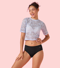 Load image into Gallery viewer, Enamor IP02 Innovations Invisi, Fit Flex, No Visible Panty Lines, All Day Comfort, Mid Waist Brief Panty for Women - Breathable Lightweight Fabric, Antimicrobial with Stain Release, Bonded Free Cut, Regular Coverage - Pack of 1 (Jet Black)