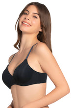 Load image into Gallery viewer, Amante Cotton Dream Padded Non Wired T-shirt Bra - Black 83601