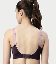 Load image into Gallery viewer, Enamor Innovations Fab-fresh Breathable cup, Women's High Impact Sports Bra - Convertible, Padded, Wirefree, Full Coverage - SB18 (Night Shade)
