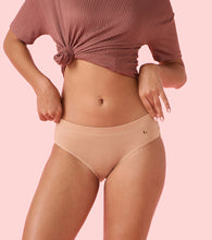 Load image into Gallery viewer, Enamor CR17 Chic Stretch Cotton, All Day Comfort, Mid Waist Hipster Panty for Women - Naturally Breathable, Antimicrobial with Stain release, Inner Elastic, Full Coverage - Pack of 5 (Jet Black / Nude)
