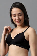 Load image into Gallery viewer, Amante Airy Padded Wired Bra - Black 93901