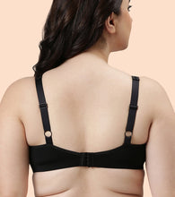 Load image into Gallery viewer, Enamor Plush Comfort, Side Support and Lift Women's Everyday Full Support Plunge Bra - All Day Comfort, Non-Padded, Wirefree, High-Coverage - F024