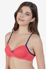 Load image into Gallery viewer, Amante Radiant Chic Padded Non-Wired Bra - Coral-Ink 24201