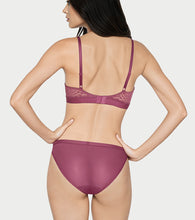 Load image into Gallery viewer, Enamor Lit String Bikini for Women Low Waist, Lace Front, Mesh Back - SMP02 (Dusky Mauve)