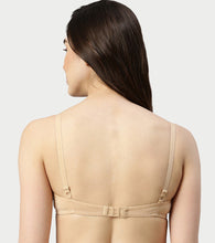 Load image into Gallery viewer, Enamor Supima Cotton Women's Plunge Lift Everyday T-Shirt Bra - Extra Comfort, Padded, Wirefree, Medium Coverage - A039 (Skin)