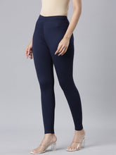 Load image into Gallery viewer, Go Colors Navy Ponte Smart Fit Leggings