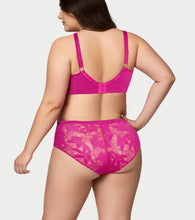 Load image into Gallery viewer, Enamor BambooBliss Lace Back Boyshorts, Mid Rise, Full Back Coverage - IP26 (Queen Pink)
