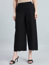 Load image into Gallery viewer, Go Colors Black 100% Cotton Hakoba Wide Pant