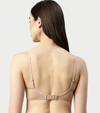 Load image into Gallery viewer, Enamor Innovations Ecolite, Smoother Perfect Lift Women's T-Shirt Bra - Padded, Wirefree, High Coverage - F165 (Honey Beige)