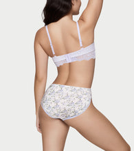 Load image into Gallery viewer, Enamor Printed Model Hipster Panty with Lace, Mid Rise, Full Back Coverage - P226 (Tile Garden Print)