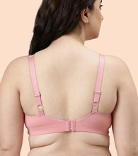 Load image into Gallery viewer, Enamor Plush Comfort, Side Support and Lift Women's Everyday Full Support Plunge Bra - All Day Comfort, Non-Padded, Wirefree, High-Coverage - F024