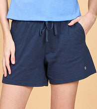 Load image into Gallery viewer, Enamor Essentials Womens E062-Mid Rise Relaxed Fit Thigh Length Jersey Shorts