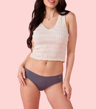 Load image into Gallery viewer, Enamor PB40 Innovations Invisi, All Day Comfort, Low Waist Bikini Panty for Women - No Visible Panty Lines, Sweat wicking, Free Cut, Regular Coverage - Pack of 1 (Ink Grey)