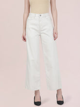 Load image into Gallery viewer, Go Colors Cream Twill Wide Pants
