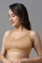 Load image into Gallery viewer, Amante Airy Padded Non-wired Support Bra - Sandalwood 93801