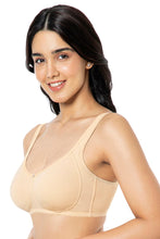 Load image into Gallery viewer, Amante Cotton Super Support Solid Non Padded Non-Wired Bra - Hazelnut 93401