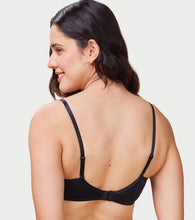 Load image into Gallery viewer, Enamor Women's Everyday Balconette T-Shirt Bra - Eco fabric, Padded, Wirefree, Medium Coverage - F131 (Black)