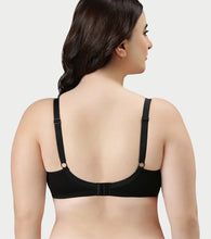Load image into Gallery viewer, Enamor Innovations Fabcool Full Support Everyday Full Figure Bra - Jiggle Control and Antimicrobial, Non-Padded, Wirefree, Full Coverage Women's Bra - AB75 (Available in Plus Sizes) (Black)