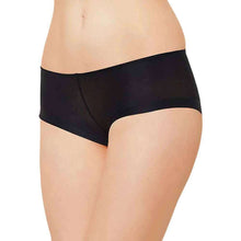 Load image into Gallery viewer, Wacoal Feel Free Mid Waist Full Coverage Everyday Wear Boy Leg Panty - Black WU87380IN