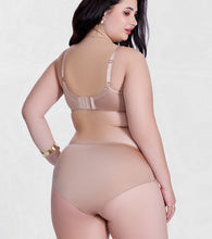 Load image into Gallery viewer, Enamor P148 Luxe Satin Hipster Panty for Women - Mid Waist, Outer Elastic, Medium Coverage (Rose Skin)