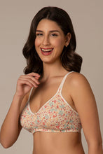 Load image into Gallery viewer, Amante Chic Comfort Non-Padded and Non-Wired Cotton Bra - Daisy Print
