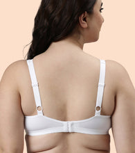Load image into Gallery viewer, Enamor Plush Comfort, Side Support and Lift Women's Everyday Full Support Plunge Bra - All Day Comfort, Non-Padded, Wirefree, High-Coverage - F024