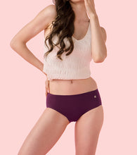 Load image into Gallery viewer, Enamor IP02 Innovations Invisi, Fit Flex, No Visible Panty Lines, All Day Comfort, Mid Waist Brief Panty for Women - Breathable Lightweight Fabric, Antimicrobial with Stain Release, Bonded Free Cut, Regular Coverage - Pack of 1 (Deep Purple)