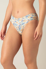 Load image into Gallery viewer, Amante Smooth Charm Bikini Panty - Blossoms De Blue Pr 10606