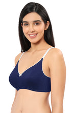Load image into Gallery viewer, Amante Comfort Concealer Non-padded & Non-wired Bra - Medieval Blue & White Smoke 91801
