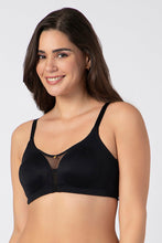 Load image into Gallery viewer, Amante Chic Smooth Non-Padded Non-Wired Minimizer Bra - Black 09801