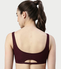 Load image into Gallery viewer, Enamor Low Impact Women's Cotton Everyday Sports Bra - All Day Comfort, Non Padded, Wirefree, High Coverage - SB06 (Grapewine)