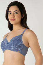 Load image into Gallery viewer, Amante Luxe Support Non-Padded Wired Bra - Moonlight Blue 101601