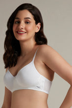 Load image into Gallery viewer, Amante Simply Soft Padded Non-Wired Cotton Bra - White