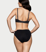 Load image into Gallery viewer, Enamor BambooBliss Lace Trim Brief, Mid Rise, 3/4th Back Coverage - IP25 (Black)