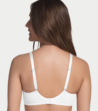 Load image into Gallery viewer, Enamor Comfort Shaper with Plush Side Shaper Panel Women's Cotton Everyday T-Shirt Bra - Detachable Straps, Non Padded, Wirefree, High Coverage - A055 (White)