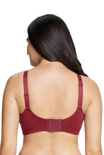 Load image into Gallery viewer, Amante Cotton Lace Support Non Padded Non-Wired Bra - Port Wine 75101