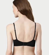 Load image into Gallery viewer, Enamor Innovations Transform Gel-Cup, Air-Brush Enhancer, Double Push-Up Women's Bra - Powder finish, Padded, Wired, Medium Coverage - F114 (Black)