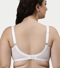 Load image into Gallery viewer, Enamor Hidden X-Frame and Smoothening Women's Full Support Everyday Bra - Jiggle control, Non Padded, Wirefree, Full Coverage - FB12 (Available in Plus sizes) (White)