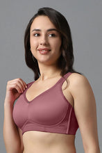 Load image into Gallery viewer, Amante Airy Padded Non-wired Support Bra - Mesa Rose 93801