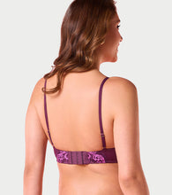 Load image into Gallery viewer, Enamor F194 Padded Wired High Coverage Glam Wave Smooth Bra - Plum Swirl