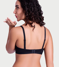 Load image into Gallery viewer, Enamor Ultra Smooth T-Shirt Bra - Padded, Non-Wired, Full Coverage - A127 (Jet Black)